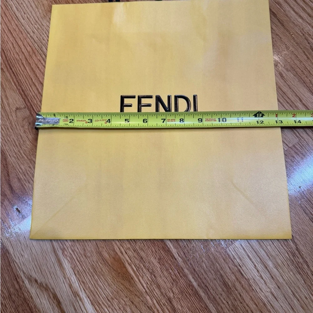 Fendi Yellow Shopping Bag
